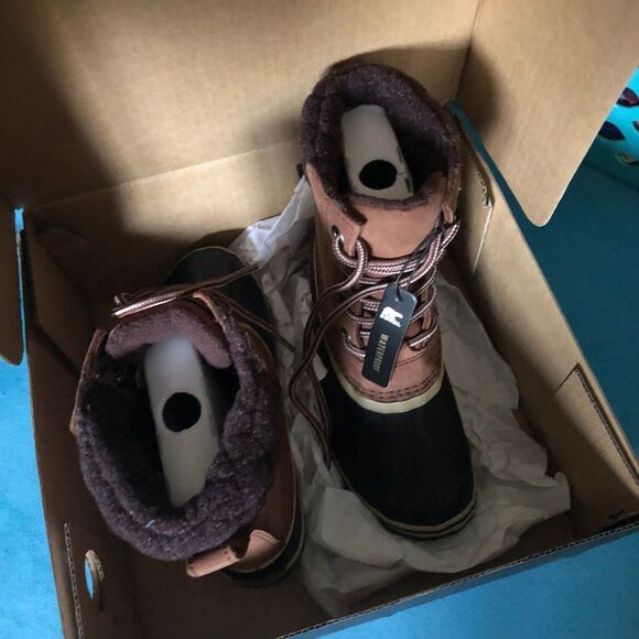 NIB Sorel Burro Cattail Slimpack Lace II Womens 6 - Picture 4 of 5